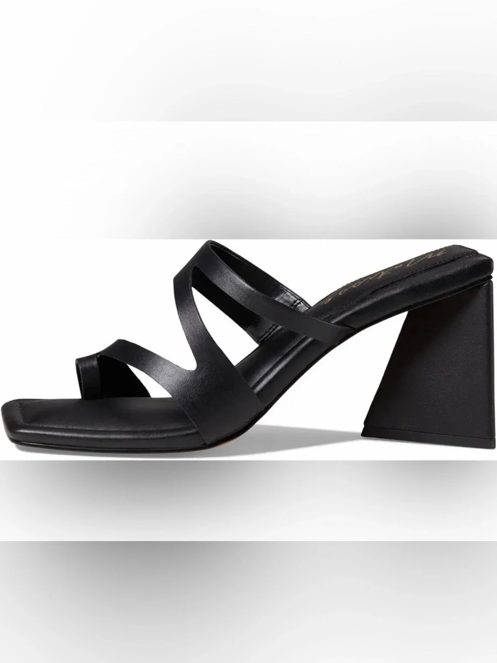 Matisse Black Oslo Sandal Strappy Block Heeled Open Toe Slip On Heels - Picture 4 of 10